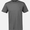 Basic T-Shirt mit Logostitch, unifarben