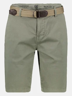 Chino-Bermuda mit Gürtel