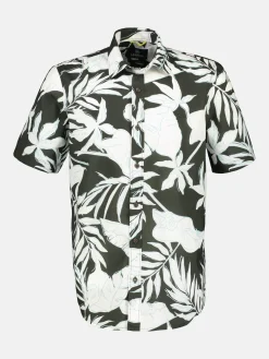 Halbarmhemd mit floralem Print