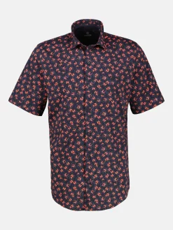 Herren Jerseyhemd, floral gemustert