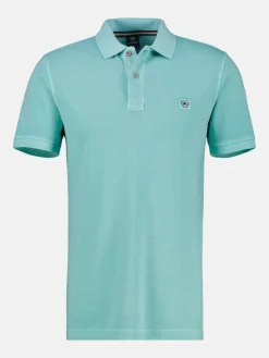 Herren Poloshirt in gewaschener Optik