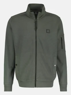 Herren Sweatjacke in Struktur-Baumwollqualität