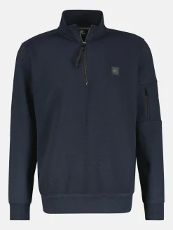Herren Sweatshirt mit Troyerkragen