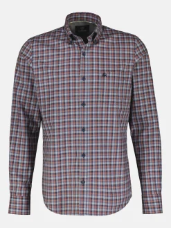 Kariertes Herrenhemd mit Button-down-Kragen