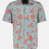 Kurzarmhemd mit floralem Print