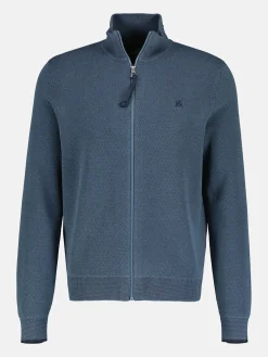 Leichte Strickjacke mit schmaler Rippstruktur