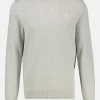 Leichter Strickpullover mit schmaler Rippstruktur