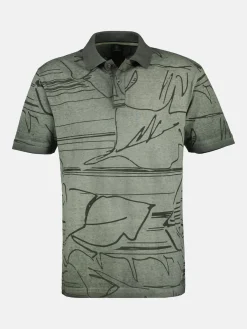 Poloshirt *Floral Lines*