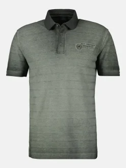 Poloshirt, gestreift in Strukturqualität