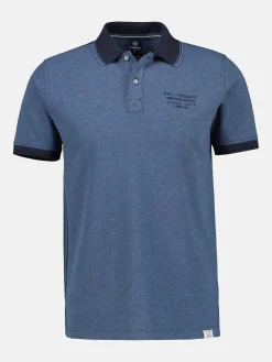 Poloshirt in Melange Optik