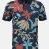 Poloshirt, sommerlich-floral gemustert
