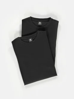 Rundhals Doppelpack T-Shirt für Herren in Premium Baumwollqualität