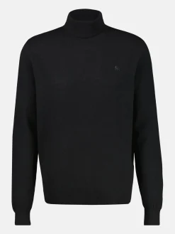 Schurwoll-Rollkragenpullover mit Kaschmiranteil