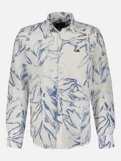 Sommerlich, leichtes Langarmhemd mit floralem Print