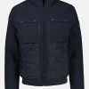 Sportiver Blouson in Struktur-Steppdesign