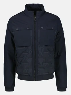 Sportiver Blouson in Struktur-Steppdesign