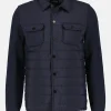 Strickjacke mit Nylon-Steppoptik