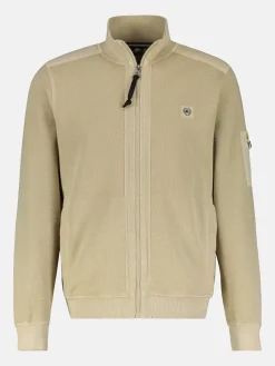Strukturierte Sweatjacke mit Details