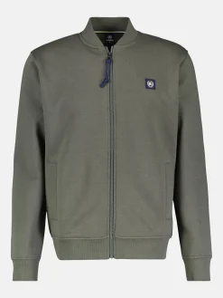 Sweatjacke mit Collegekragen