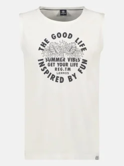 Tanktop für Herren, mit Brustprint