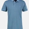 Tonal-gestreiftes Poloshirt für Herren