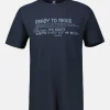 T-Shirt in Strukturqualität