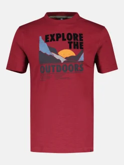 T-Shirt mit Outdoor-Brustprint