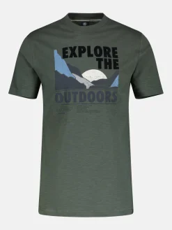 T-Shirt mit Outdoor-Brustprint