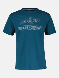 T-Shirt mit Outdoorprint und Rundhalsauschnitt