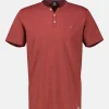 Unifarbenes Serafino-Shirt in Großen Größen