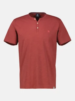 Unifarbenes Serafino-Shirt in Großen Größen