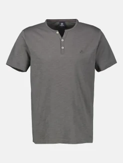 Unifarbenes Serafino-Shirt in Großen Größen
