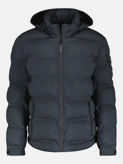 Warm gefütterter Steppblouson mit versteckter Kapuze